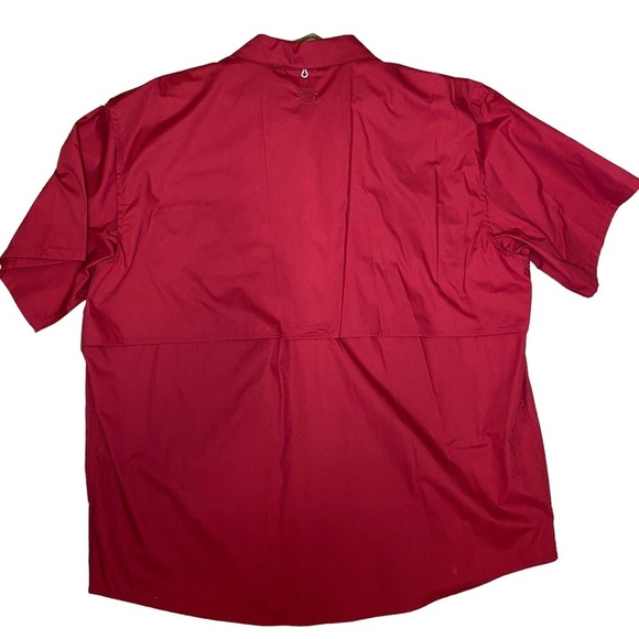 MAGELLAN Outdoors Angler Fit Red Short Sleeve Fishing‎ Shirt Men’s 2XL - Picture 3 of 10